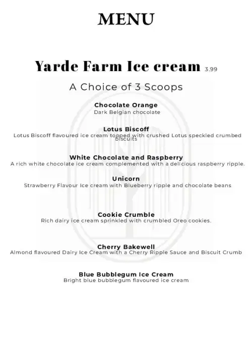 Yarde Farm Ice Cream