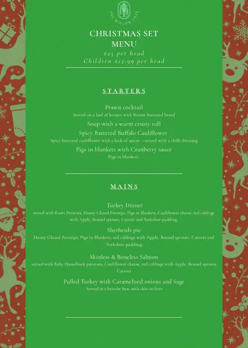 Christmas Set Menu